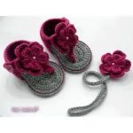 GP CUTE baby girl shoes AND hairband