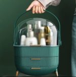 Usman's Hub - Cosmetic Box | Makeup Organizer | Waterproof Dustproof Cosmetic Storage Case | Luxury Vanity Countertop Display