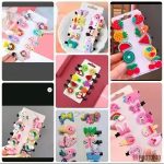 Tawakkal Mart Tawakkal Mart -1/2/4/6/8/10 PCS Children Hair Accessories Baby Hair Clips PINK Girls Hairgrips Cute Rainbow Kids Hairpins By Tawakkal Mart