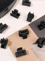 Tawakkal Mart 10 Pcs Small Hair Clips for Women, Matte Rubber Coating Rectangle Hair Claw Clips for Women