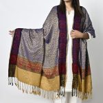 Shawl For Women Winters Kashmiri Heera Stole For Girls | 4 Side Jacquard Full Size Shawl and Muffler Mominas