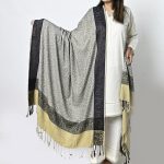 Shawl For Women Winters Kashmiri Heera Stole For Girls | 4 Side Jacquard Full Size Shawl and Muffler Mominas