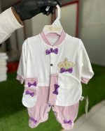 Tawakkal Mart TURKISH SOFT CROWN ROMPER - 0 TO 6 MONTH