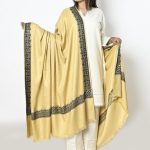 Shawl For Women Winters Kashmiri Heera Stole For Girls | 4 Side Jacquard Full Size Shawl and Muffler Mominas
