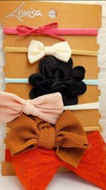 Pack of 6 Headbands Hhairbands Handmade Hair Accessories For Newborn Infant Toddlers Little Girl And Kids