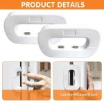 Child Safety Refrigerator Lock | Baby Proof Fridge & Freezer Door Lock | Childproof Door Stopper for Single-Door Fridge, Cabinet, Water Dispenser | Easy Install Baby Safety Care Lock EACH - Image 4