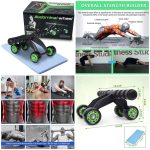 Abdominal Roller, 4-wheeler Abs Roller for Men and Women, Abs Exercise Equipment
