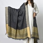 Shawl For Women Winters Kashmiri Heera Stole For Girls | 4 Side Jacquard Full Size Shawl and Muffler Mominas
