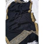 Black Stoler Acro Wool 4 side border Women - Image 2
