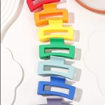 Tawakkal Mart 7 Pcs Big Hair Claw Clips 3.4" Non-slip Big Square Matte for Women Girls, Strong Hold Banana Clips for Thick Thin Hair