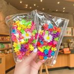 Tawakkal Mart Set of 50 Adorable and Vibrant Hair Claws for Girls - Featuring Flower, Star, and Crown Designs. Delightful Hair Clips and Hairpins, Perfect for Adding a Touch of Charm to Kids' Hairstyles. By Tawakkal Mart