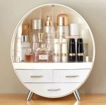 Usman's Hub - Cosmetic Box | Makeup Organizer | Waterproof Dustproof Cosmetic Storage Case | Luxury Vanity Countertop Display