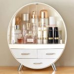 Usman's Hub - Cosmetic Box | Makeup Organizer | Waterproof Dustproof Cosmetic Storage Case | Luxury Vanity Countertop Display