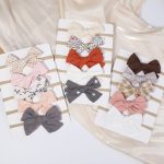 5Pcs/set Print Bows Baby Headbands for Children Elastic Baby Girlss Turban Kids Hair Bands Headwrap Newborn Hair Accessories