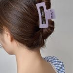 Tawakkal Mart Set of 4 Rectangular Hair Clips - Solid Color, Elegant, Non-Slip Hair Clips for All Hairstyles. Perfect for Ladies. By Tawakkal Mart