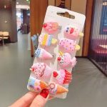 Tawakkal Mart 10 PCS Hair Accessor Baby Hair Clips Girls Hair pins Cute Rainbow kids girls