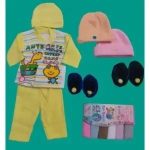 GP Born Baby Winter set for New Born Babies Girls and Boys Clothes[RANDOM COLOUR+RANDOM DESIGNS]