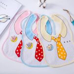 Tawakkal Mart Baby Bib napkin Apron Soft Cotton For Girl and Boys Waterproof And Washable 1 pcs Tie shape