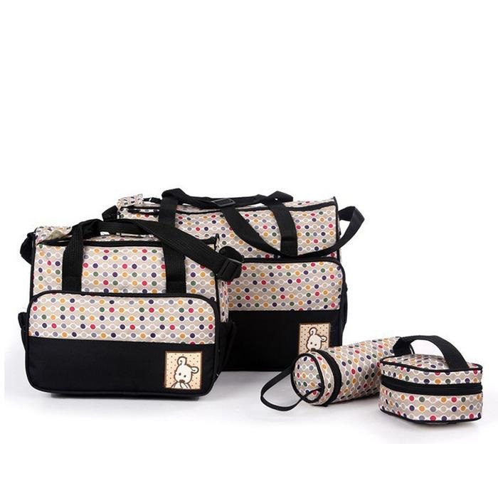 imgi_53_4b09094c2693b45504e0e81968a75a4a Diaper Baby Bag Set - ( 5 Pcs ) - Image 1