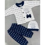 New born Baby And Baba Dress With Cap - Image 4