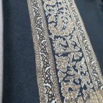 Black Stoler Acro Wool 4 side border Women
