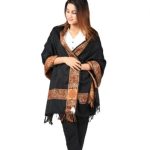 Shawl For Women Winters Kashmiri Heera Stole For Girls | 4 Side Jacquard Full Size Shawl and Muffler Mominas