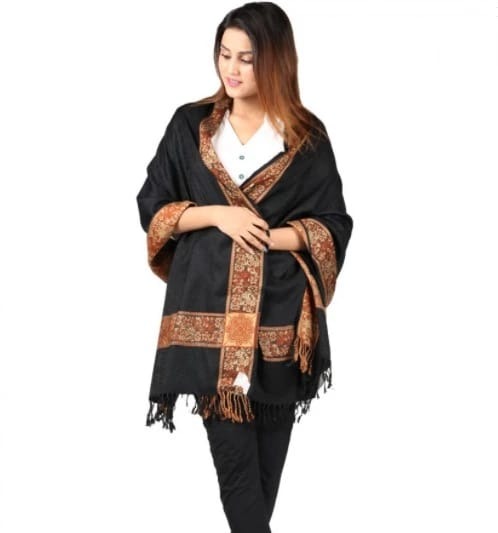 imgi_53_4eba87f631976500f6e7125593a6786b Shawl For Women Winters Kashmiri Heera Stole For Girls | 4 Side Jacquard Full Size Shawl and Muffler Mominas - Image 1