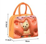 Insulated Lunch Bag 3D Cartoon Waterproof Oxford Fabric Thermal Lunch Box Tote with Aluminum Foil | Cute Portable Cooler Bag for Kids, Boys, Girls & Adults | School, Picnic, Office Food Carrier | Smart collecion