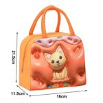 Insulated Lunch Bag 3D Cartoon Waterproof Oxford Fabric Thermal Lunch Box Tote with Aluminum Foil | Cute Portable Cooler Bag for Kids, Boys, Girls & Adults | School, Picnic, Office Food Carrier | Smart collecion