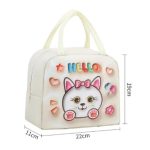 Insulated Lunch Bag 3D Cartoon Waterproof Oxford Fabric Thermal Lunch Box Tote with Aluminum Foil | Cute Portable Cooler Bag for Kids, Boys, Girls & Adults | School, Picnic, Office Food Carrier | Smart collecion