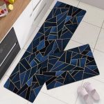 Dazzin - 2pcs Kitchen Runner Mat Non Slip Super absorbent Bedroom Long Bedside Area Rug Soft Washable Carpet Bathroom Entrance Doormat - Image 6