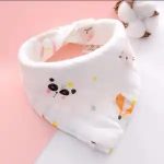 GP Cartoon Fruit Print Baby Bibs Soft Cotton Newborn Baby Saliva Towel