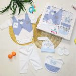 Infant Clothing Set Cotton Newborn Boys Clothes Baby Underwear For Girls Print New Born Baby Girl Five-piece Suit