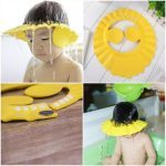 Adjustable Shampoo Shower Cap, Waterproof Shampoo Cap to Protect Ears and Eyes from Water, Baby Bath Accessories