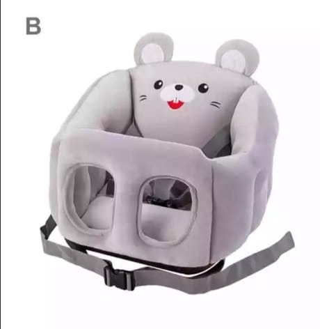 imgi_54_62d347858107e5a1ba9b387c417aeda5 MultiFunction Baby Cartoon Back Support Seat Dining Chair Car Seats with Safety Straps Stuffed Plush Sofa Baby Children Sofa Learning Training Cushion Seater Toddler Nest Infant Floor Seat Cotton Nest Chair Babies Toys with 2 Holes Legs For 0-2 Years - Image 1