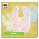New Born Baby Blore Bibs, Waterproof and Washable Double Layer Bibs Multi (Pack of 3