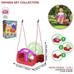 Tawakkal Mart 3-in-1 Baby Swing Seat, Toddler Swing, Anti-Flip Snug & Secure Detachable Infants to Teens Kids Swing Seat for Outside Playground