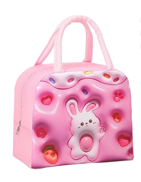 imgi_54_748e0350046f5e125c3414e30ad7f520 Insulated Lunch Bag 3D Cartoon Waterproof Oxford Fabric Thermal Lunch Box Tote with Aluminum Foil | Cute Portable Cooler Bag for Kids, Boys, Girls & Adults | School, Picnic, Office Food Carrier | Smart collecion - Image 1
