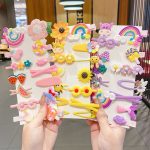 Tawakkal Mart-Baby Girl Hair Clip Set for Kids&' Hair Accessories, 14 Pieces - Image 3
