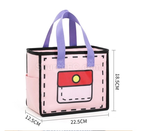 imgi_54_84b0624b4a3c62a93ad6ab9937740888 Insulated Lunch Bag 3D Cartoon Waterproof Oxford Fabric Thermal Lunch Box Tote with Aluminum Foil | Cute Portable Cooler Bag for Kids, Boys, Girls & Adults | School, Picnic, Office Food Carrier | Smart collecion - Image 1