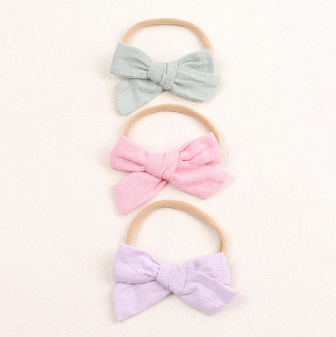 imgi_54_aa1b882a0061ad7d4a838641ad0836ba 3Pcs/Set Leopard Bows Newborn Baby Headband Soft Elastic Girls Hairband Cute Kids Headwear Baby Hair Accessories - Image 1