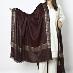 Shawl For Women Winters Kashmiri Heera Stole For Girls | 4 Side Jacquard Full Size Shawl and Muffler Mominas