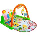 3 in 1 Kick & Play Musical Keyboard Mat Piano Baby Play Mat Gym (Multicolor)