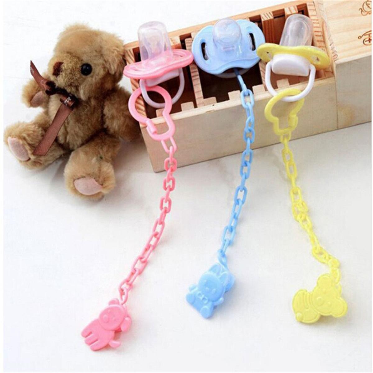 imgi_54_dfc4c3c7a740dbe357f2145a99607f6c Tawakkal Mart Baby Pacifier Clip Holder Cute Cartoon Shape Pacifier Clip Soother Chain - Image 1