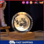 Galaxy Crystal Ball on Wooden Base Lamp - Image 3