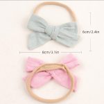 3Pcs/Set Leopard Bows Newborn Baby Headband Soft Elastic Girls Hairband Cute Kids Headwear Baby Hair Accessories - Image 3