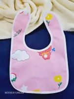 High Quality Pack of 3 Baby Waterproof Bibs Double Layer Washable and Super Absorbent Bib For Lunch Feeding