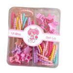 GP Baby Cute Small Beutifull HairClips Soft Fashions Occasional Hair Rubber Bands Sweet Hair Bangs