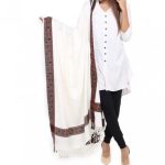 Shawl For Women Winters Kashmiri Heera Stole For Girls | 4 Side Jacquard Full Size Shawl and Muffler Mominas