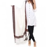 Shawl For Women Winters Kashmiri Heera Stole For Girls | 4 Side Jacquard Full Size Shawl and Muffler Mominas